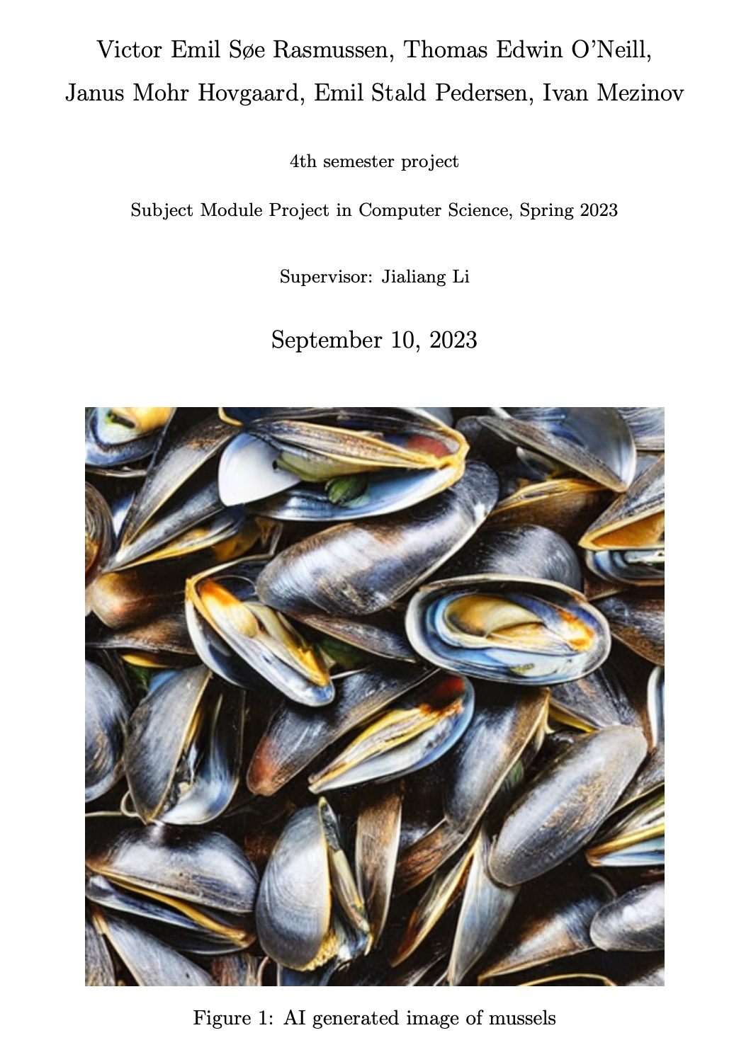 Mapping the Depths: Visualising Mussel